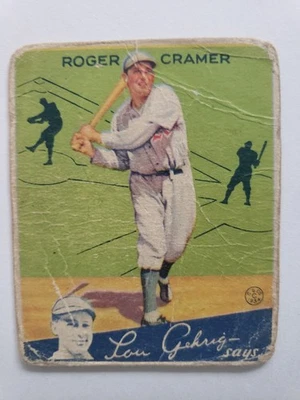 1934 Goudey #25 Roger Cramer - Low Grade Set Builder - Image 1 of 2