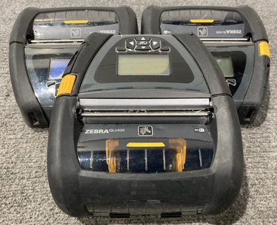 Lot of 3 Zebra QLn 420 Printers (For Parts, As Is, Units Only) - Image 1 of 4