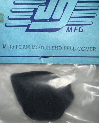 JG M-15 Foam Motor End Bell Cover Vintage New RC Car - Image 1 of 4