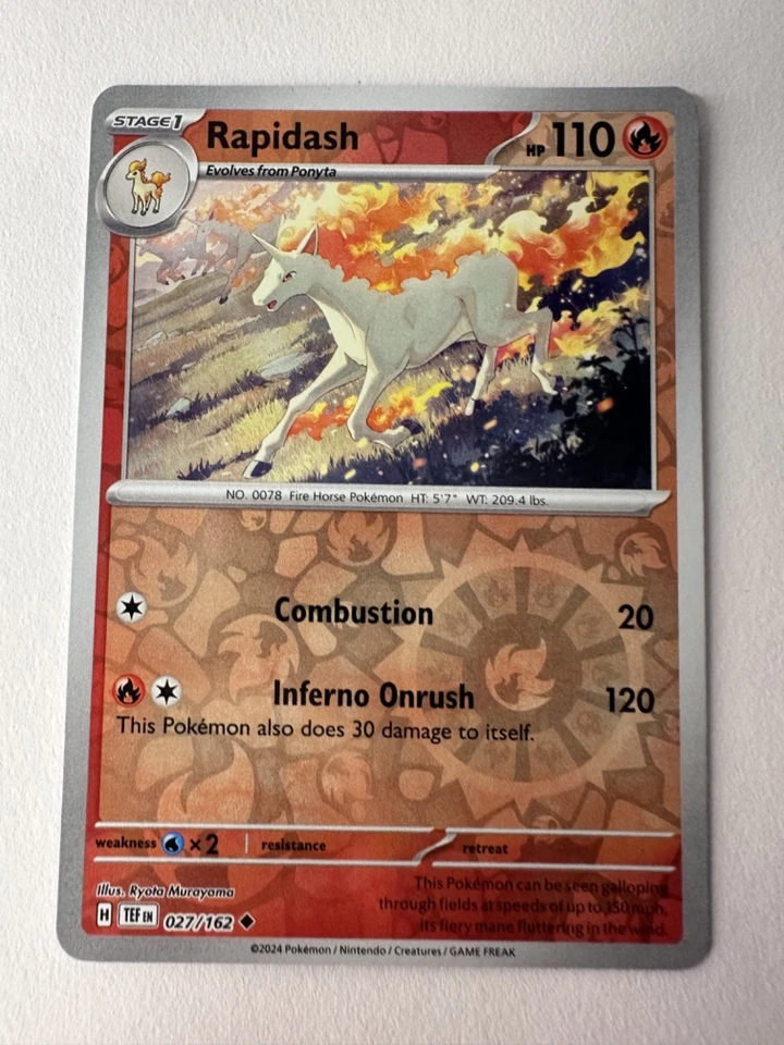 Rapidash 027/162 SV05: Temporal Forces Reverse Holo - Image 1 of 1