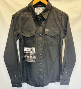 DIXXON Flannel Company Polo Button Up Shirt Boys Youth Small Flannel Black NEW - Picture 1 of 15