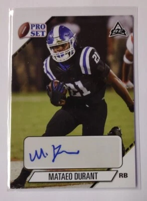 MATEO DURANT Autograph Duke Pro Set RC PS-MD1 2021 Leaf - Image 1 of 2