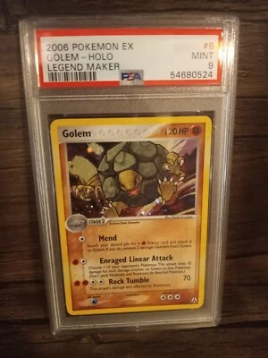 Pokemon Golem 6/92 EX Legend Maker Holo Rare - PSA 9 MINT - Image 1 of 2