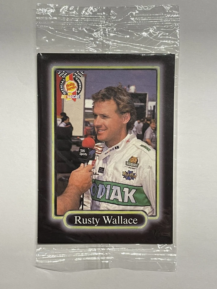1990 Maxx Holly Farms Sealed Pack - Rusty Wallace #HF4 Junior Johnson #HF24 - Image 1 of 2