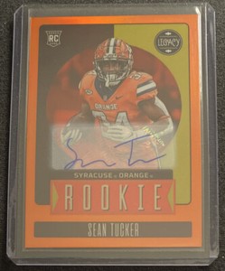 2023 Panini Legacy Sean Tucker RC Orange Parallel 2/149 AUTOGRAPH 🔥🏈