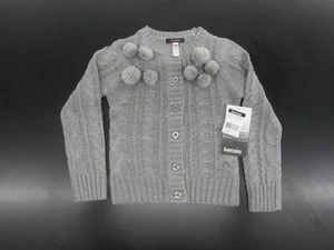 Mädchen Kensie $ 64 grau Knopfleiste Cardigan Größen 4-6X - Bild 1 von 4
