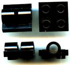 LEGO: PLATE with 2 nozzles, 4 hollow spikes - black - ref 2817 - CW1 