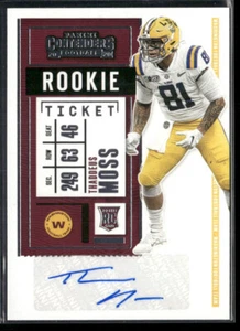 Thaddeus Moss 2020 Contenders Rookie Ticket RC Auto SSP - Picture 1 of 2