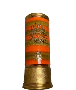 Mid Century Modern Bitossi Italy Sun Rosenthal Netter Pottery Vase Orange/Gold - Picture 1 of 6