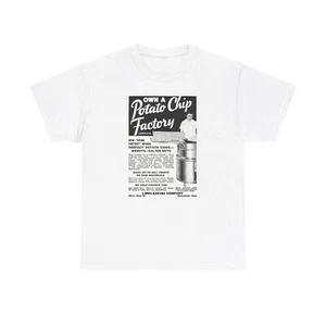 Vintage Potato Chip Factory Advertisement Unisex Heavy Cotton Tee - Picture 1 of 66