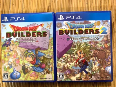 Lot 2 Dragon Quest Builders 1 2 set PS4 SONY Japan Tested - Image 1 of 2