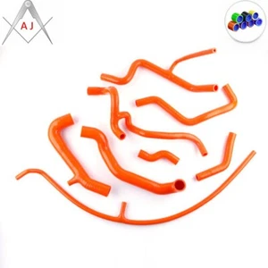 For VW Volkswagen Golf VR6 MK3 2.8 2.9 Silicone Radiator Hoses 1994-1998 Orange - Picture 1 of 3