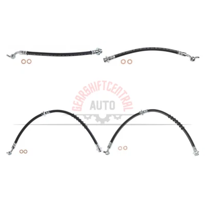 Manguera hidráulica de freno Sunsong delantero trasero 4 piezas para Nissan Altima 2002-2004 2005 Foto 1 de 4