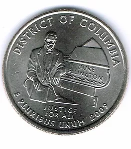2009-D Brilliant Uncirculated District Of Columbia Quarter Coin! - Picture 1 of 2