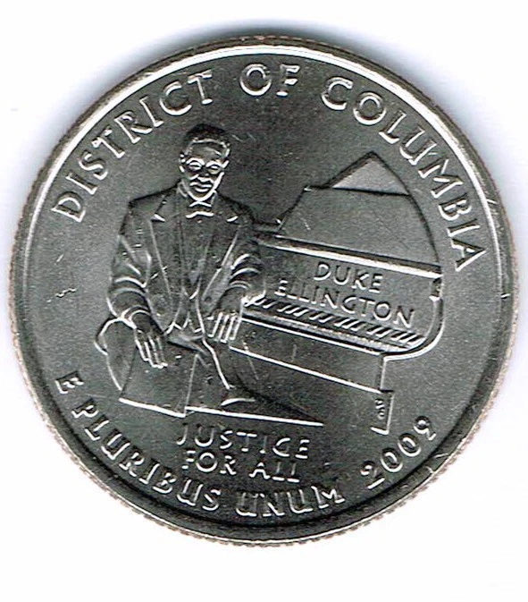 2009-D Brilliant Uncirculated District Of Columbia Quarter Coin! - Image 1 of 2