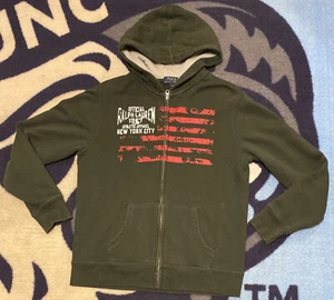 Big Kids Ralph Lauren Polo Screened Full Zip Hoodie Jacket L (14-16) Dark Green - Picture 1 of 12