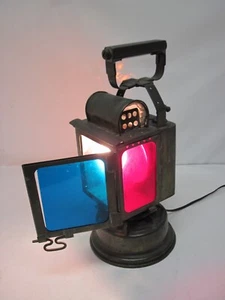 Lampe SNCF Albert BUTIN : Laiton ( électrifiée 230 volts ) - Afbeelding 1 van 19
