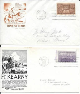 Cubierta de primer día #970, 972 pies Kearney and Indian Centennial Cachet con FDC - Imagen 1 de 1