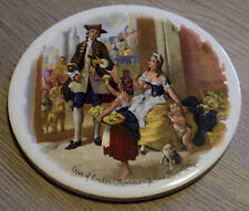 H & R Johnson Round Tile Trivet from ENGLAND -Cries of London "Yellow Primroses"