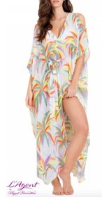 L'AGENT BY AGENT PROVOCATEUR HOLLY TROPICAL BEACH COVER UP GOWN ONE SIZE BNWT