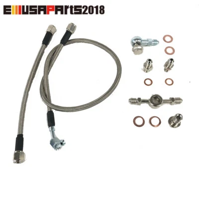 EMUSA For 06-14 Impreza WRX 06-16 STI 05-06 Legacy GT Turbo Oil Feed & AVCS Line - Image 1 of 4