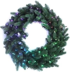 Twinkly Wreath Pre Lit 50L 5MM RGB W - Ecomm-Open Box - Picture 1 of 8