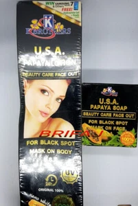 K. BROTHERS LIGHTENING CARROT LOTION With UV Protection 400ml + SOAP