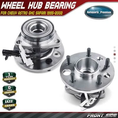 2x Conjunto de cojinete de cubo de rueda delantero derecho y derecho para Chevy Astro GMC Safari 95-02 AWD Foto 1 de 4