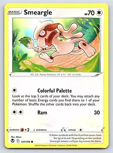 Smeargle 137/195 Common Silver Tempest Pokémon-Karte - Neuwertig in der Nähe neuwertig - Bild 1 von 2