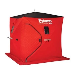 Eskimo QuickFish 2i, Pop-Up Portable Ice Shelter, Insulated, Red/Black, 2-Person - Picture 1 of 14