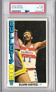 1976 Topps Elvin Hayes #120 PSA Graded 6 NBA Basketball Hof Washington Bullets - Picture 1 of 2