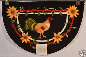NOURISON ROOSTER WHOLE HOME ACCENT RUG KITCHEN RUG/MAT 20X30 SLICE 100% WASHABLE - Picture 1 of 1