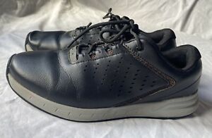 Walter Hagen Ortholite Comfort Spikeless Golf Shoes Mens Size 9 Black Leather