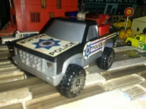 Buddy L Abschleppwagen Wrecker 4x4 State Highway Police 83' Pickup schwarz lightnotwork - Bild 1 von 12