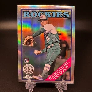 2023 Topps Chrome Ezequiel Tovar Rookie 1988 Topps Baseball #88BC-9 Rockies - Picture 1 of 2