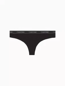 Tanga para mujer Calvin Klein (grande) esencial de algodón QD3748-001 nuevo con etiquetas - Imagen 1 de 7