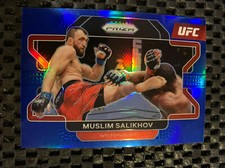 MUSLIM SALIKHOV 2022 PRIZM UFC BLUE SP #/199 CARD #38 FREE SHIP PANINI