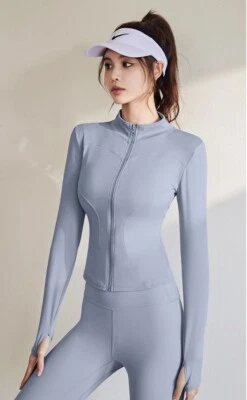 Ropa deportiva Chaquetas Mujer XS Pequeña Mediana Grande Talla 2-12 Cremallera Completa Damas Top Nuevo Foto 1 de 4