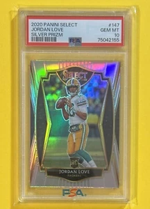 Select Jordan Love Silver Prizm Premier RC #147 2020 Rookie Packers PSA 10 gemas💎 - Imagen 1 de 4
