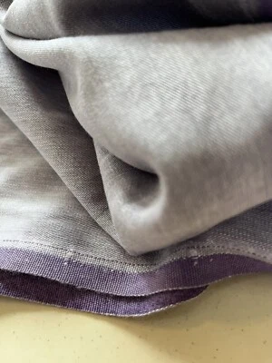 Broadcloth Chambray Tencel Feel Light Purple Lilac Lavender Fabric 4 Yards - Image 1 of 4