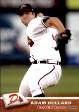 2009 Danville Braves Grandstand 6 Adam Bullard Greenville South Carolina SC Card