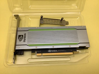 NVIDIA Tesla T4 16GB GDDR6 PCIE GPU Graphics Accelerator Card w/ both brackets - Image 1 of 3