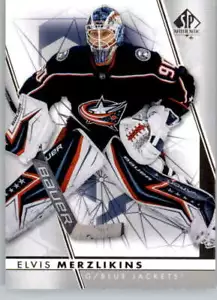 2022-23 SP Authentic #60 Elvis Merzlikins Columbus Blue Jackets - Picture 1 of 2