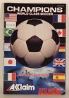 Champions World Class Soccer Super Nintendo SNES Instruction Book