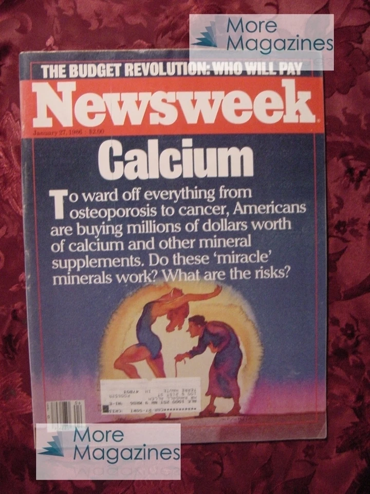 NEWSWEEK January 27 1986 1/27/86 CALCIUM SUPPLIMENTS APPLE computer +++ - Image 1 of 1
