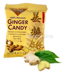 GINGER CHEWS CANDY Prince of Peace 100% Natural Individually Wrapped 4 Oz. - Foto 1 di 4