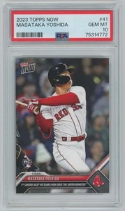 MASATAKA YOSHIDA 2023 Topps Now MLB Rookie Card # 41 - 1st MLB HR - PSA 10 -772 - Picture 1 of 2