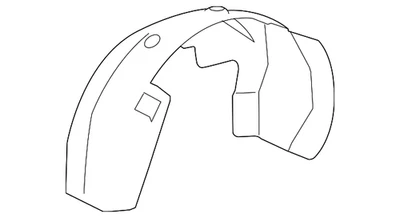 Genuine GM Front Driver Side Wheelhouse Liner 20953678 - Изображение 1 из 4