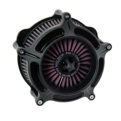 Roland Sands Design Turbine Air Cleaner - Black Ops Motorcycle 0206-2037-SMB - Image 1 of 3