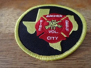 ARCHER TEXAS DEPARTAMENTO DE BOMBEROS PARCHE CHALECO ANTICIPADO BX 13 #16 - Imagen 1 de 2